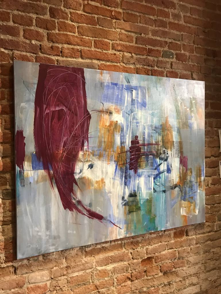 Original Abstract Expressionism Abstract Painting by Michelle Hold