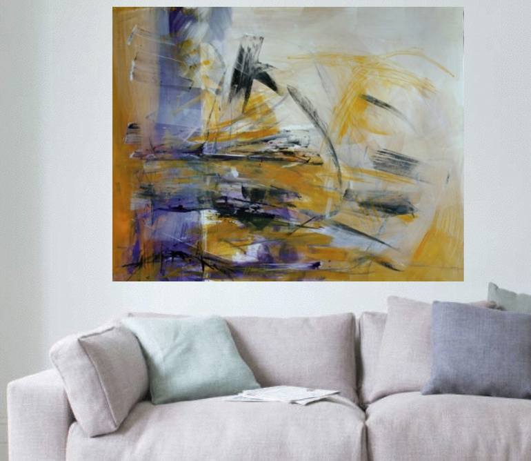 Original Abstract Expressionism Abstract Painting by Michelle Hold