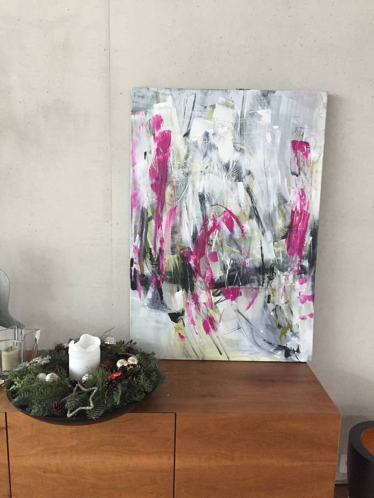 Original Abstract Expressionism Abstract Painting by Michelle Hold