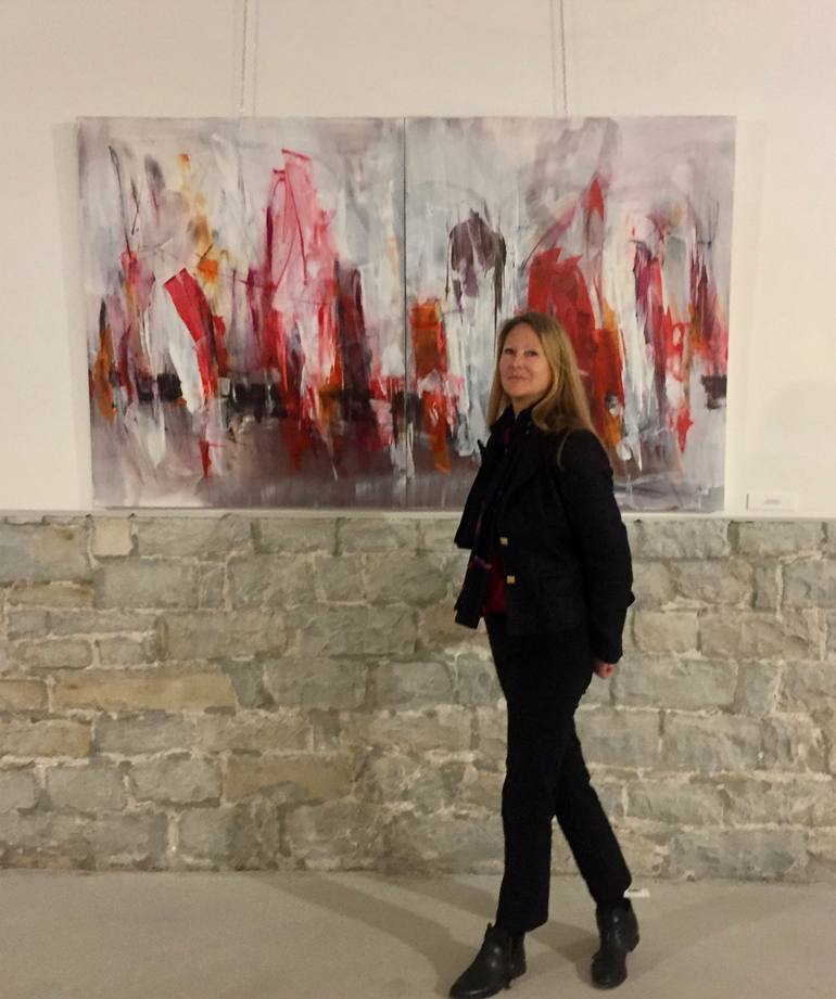 Original Abstract Expressionism Abstract Painting by Michelle Hold