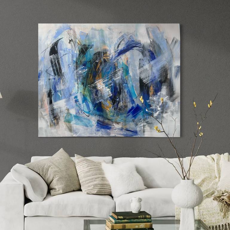 Original Abstract Expressionism Abstract Painting by Michelle Hold