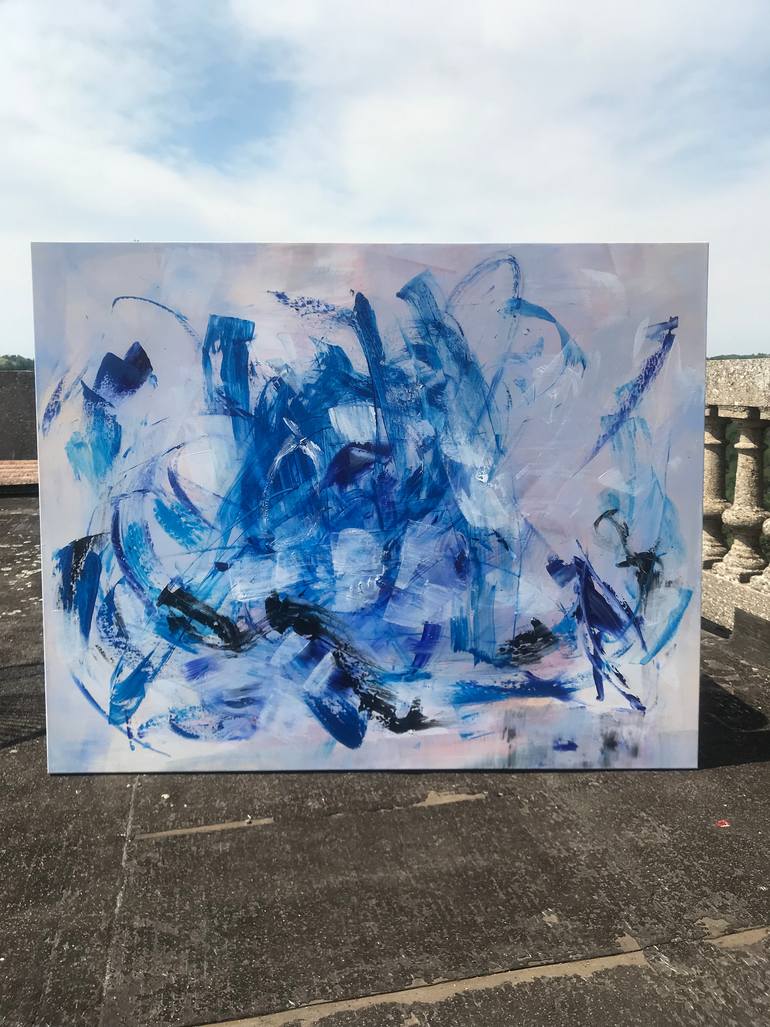 Original Abstract Expressionism Abstract Painting by Michelle Hold