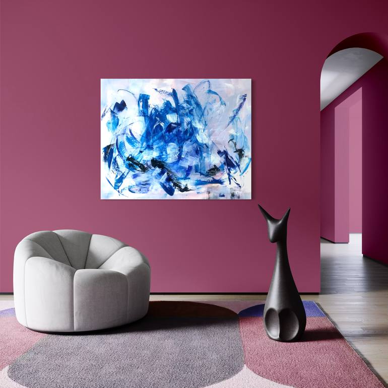 Original Abstract Expressionism Abstract Painting by Michelle Hold