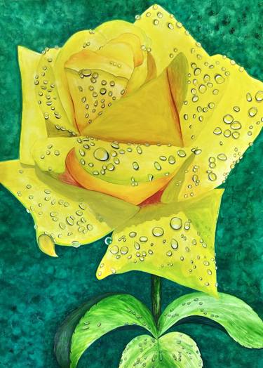 Print of Photorealism Floral Paintings by Shilpi Gupta