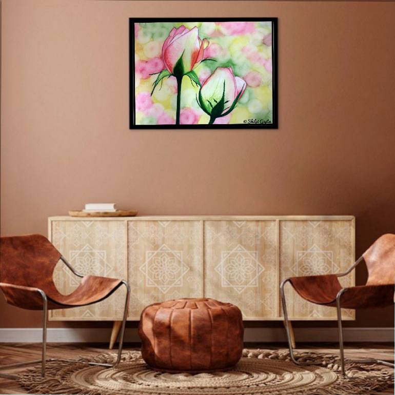 Original Floral Painting by Shilpi Gupta