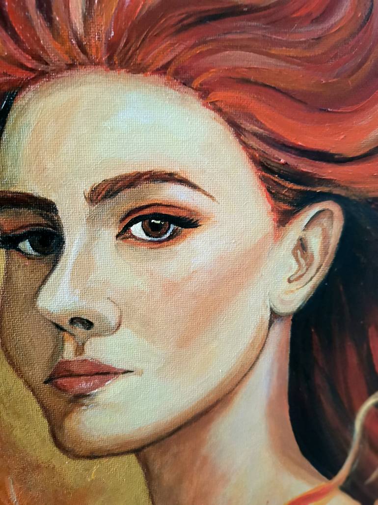 Original Symbolism People Painting by Anna Shkarban