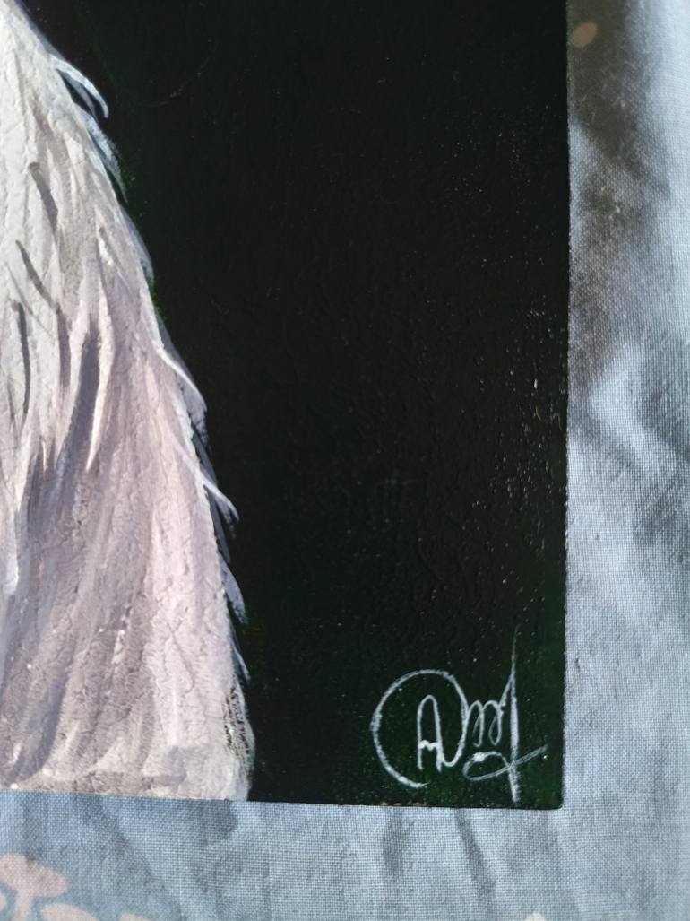 Original Symbolism Animal Painting by Anna Shkarban