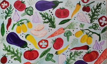 Print of Figurative Cuisine Paintings by Anna Shkarban