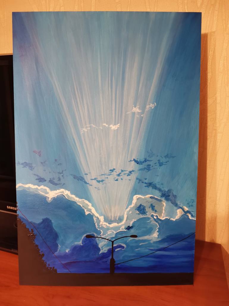 Original Illustration Landscape Painting by Anna Shkarban