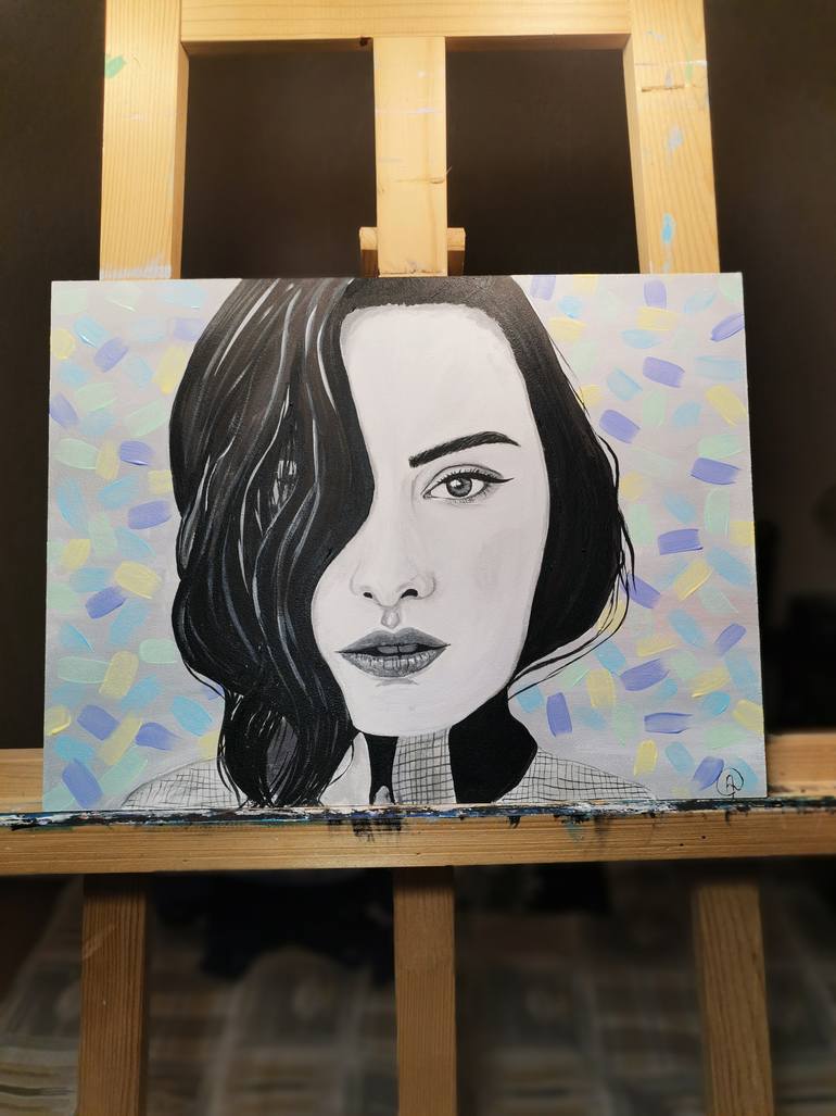 Original Illustration People Painting by Anna Shkarban
