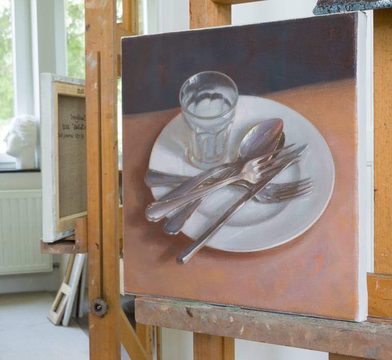 Original Figurative Still Life Painting by Irina Trushkova