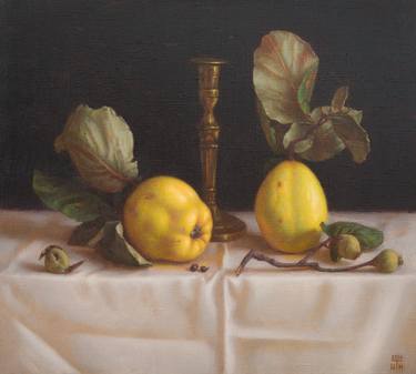 Still life with quinces and candlestick thumb