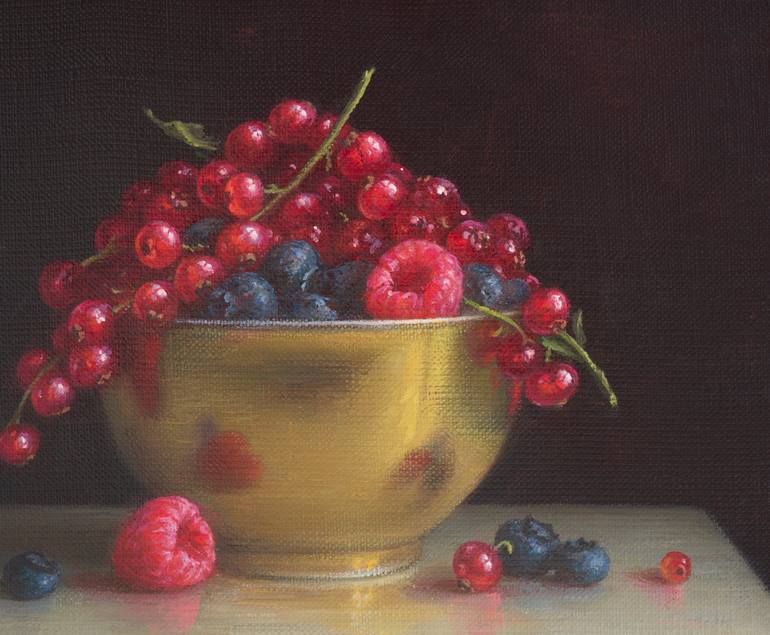 Original Modernism Still Life Painting by Irina Trushkova