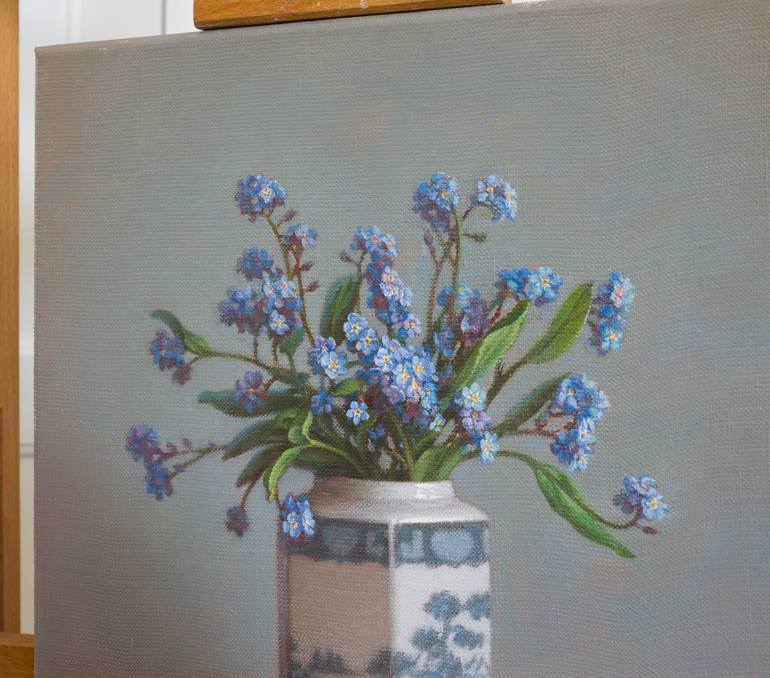 Original Figurative Floral Painting by Irina Trushkova