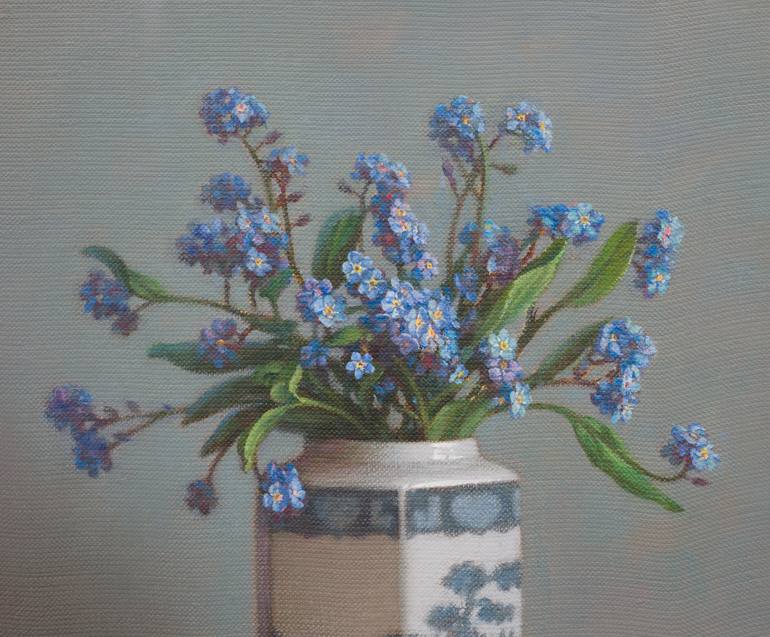 Original Figurative Floral Painting by Irina Trushkova
