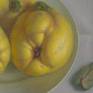 . The beautiful gold color of fruits and their texture inspired me to create this work.