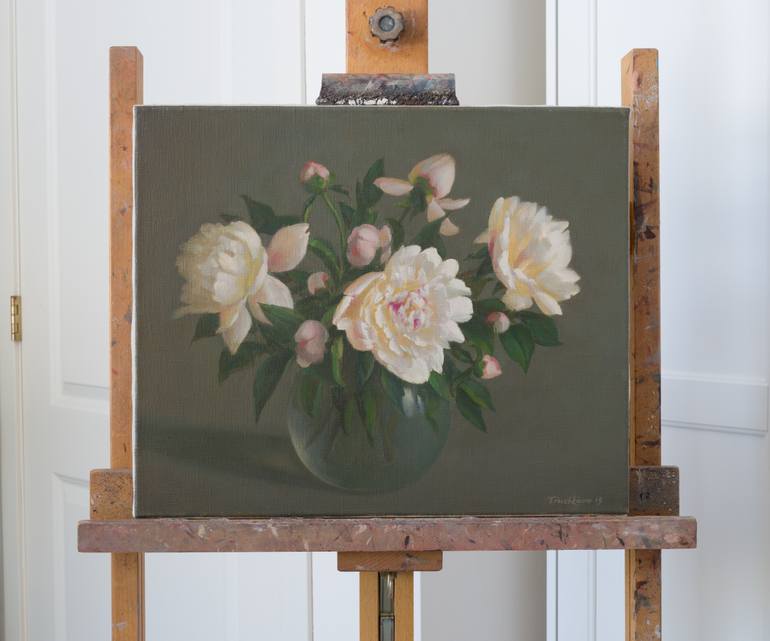 Original Figurative Floral Painting by Irina Trushkova