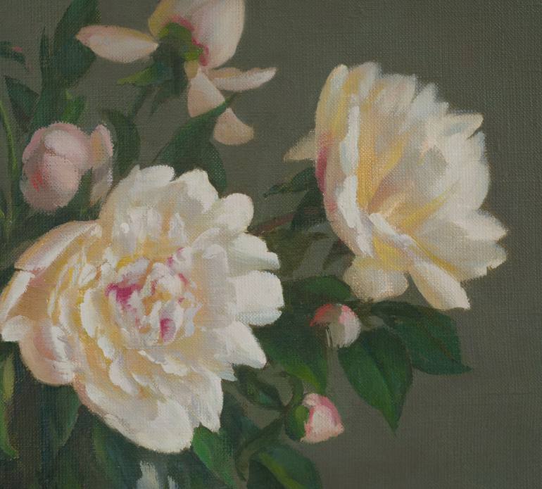 Original Figurative Floral Painting by Irina Trushkova