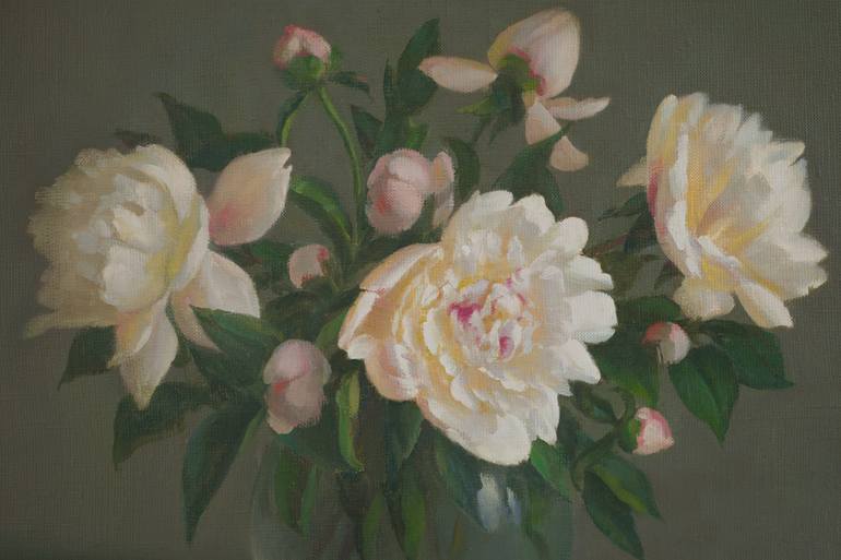 Original Figurative Floral Painting by Irina Trushkova