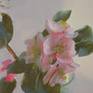 The strong light vibrates on flowers and leaves. The work is painted from life.