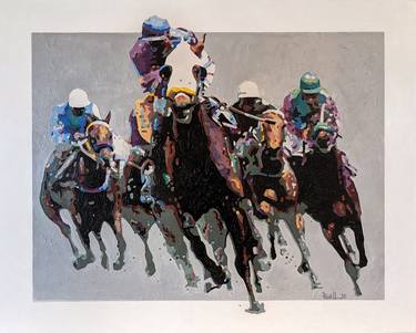 Print of Abstract Sport Paintings by Richard Powell