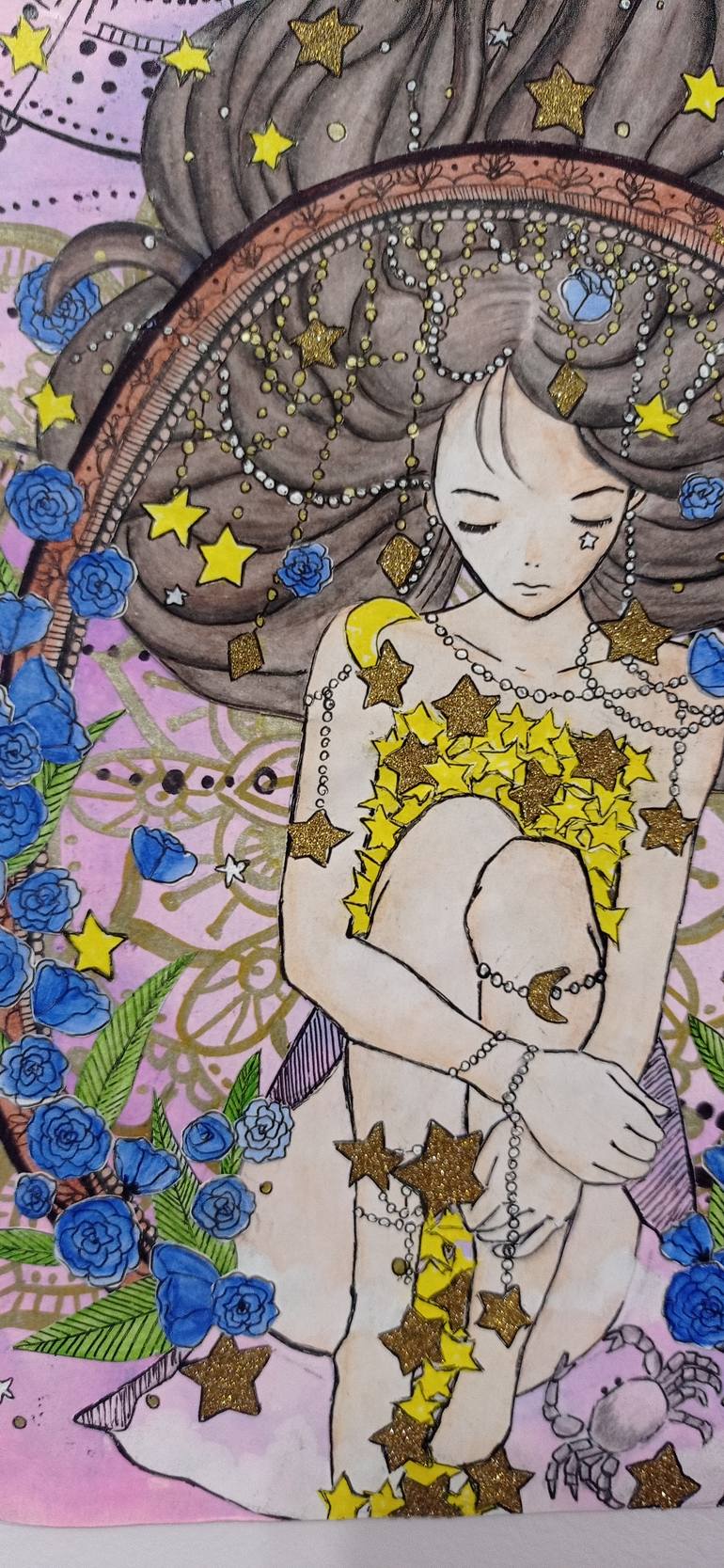 Original Figurative Women Drawing by Tatiane Pickcius