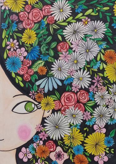 Print of Floral Collage by Tatiane Pickcius