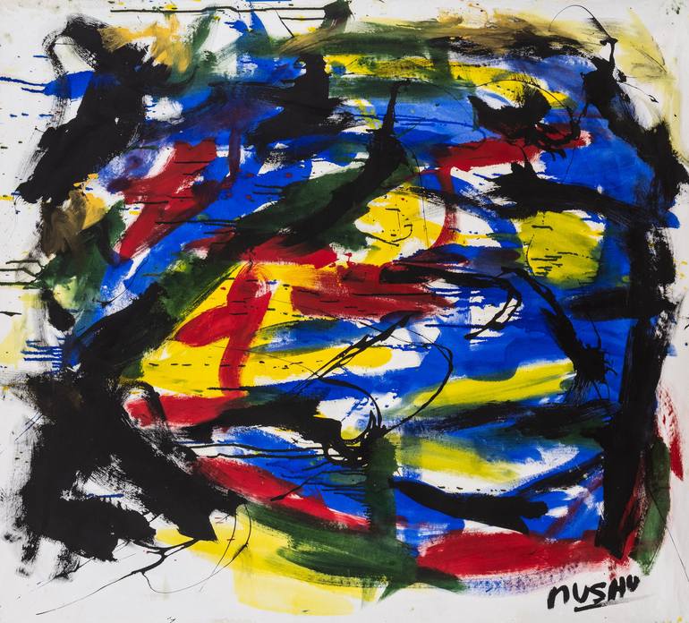 Original Abstract Expressionism Abstract Paintings by Mushu Painter