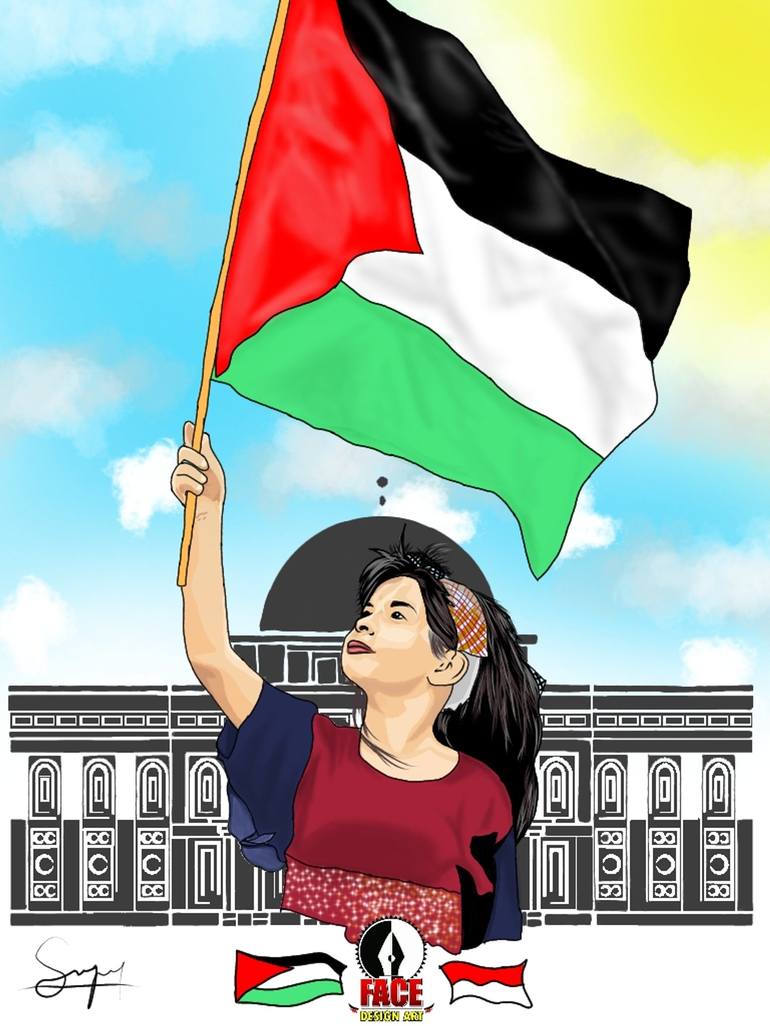 Save Palestine Digital drawingz Drawing by Dimas Artist Saatchi Art