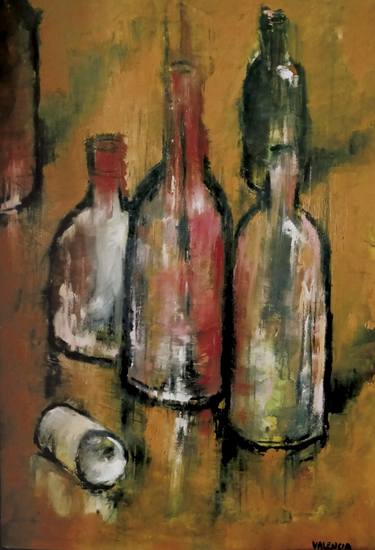 Original Expressionism Still Life Paintings by Francisco Valencia