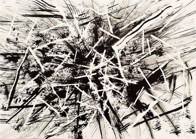 Chaos Design Drawing By Jessica Rizkallah | Saatchi Art