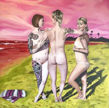 Original Figurative Nude Paintings by Jessica Justus