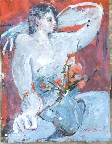 Original Figurative Women Painting by Tural Moyufov