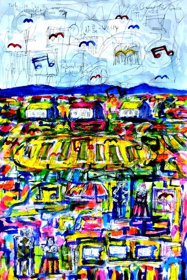 Original Abstract Landscape Painting by Conrad Bo