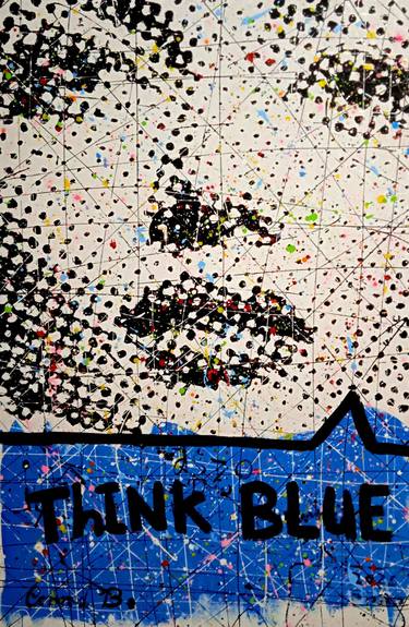 Think Blue in Hybridpointillism thumb