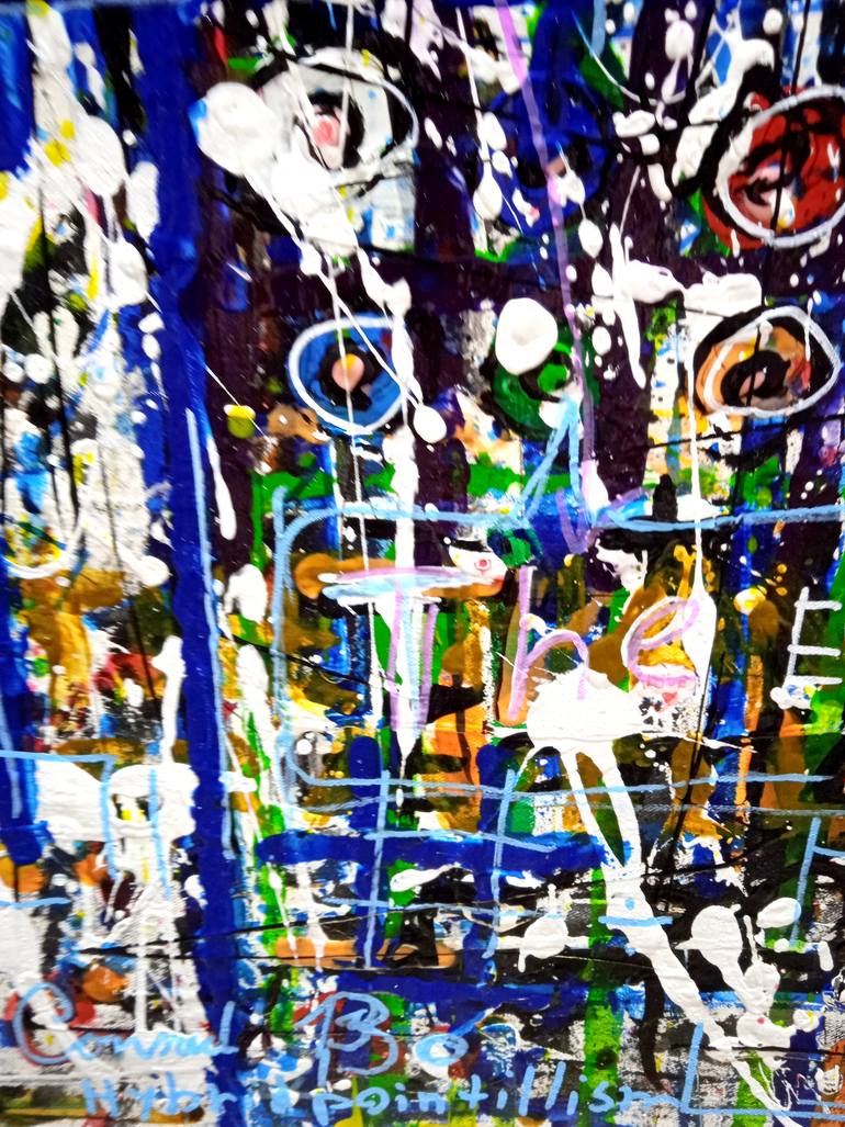 Original Dada Abstract Painting by Conrad Bo