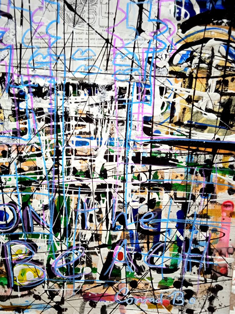 Original Abstract Expressionism Abstract Painting by Conrad Bo