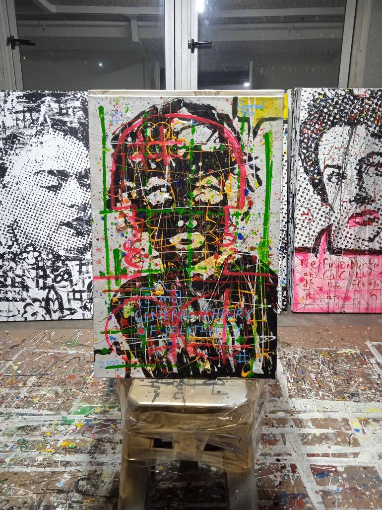 Original Abstract Expressionism Abstract Painting by Conrad Bo