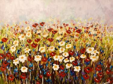 Original Impressionism Floral Paintings by Cesare Papiccio