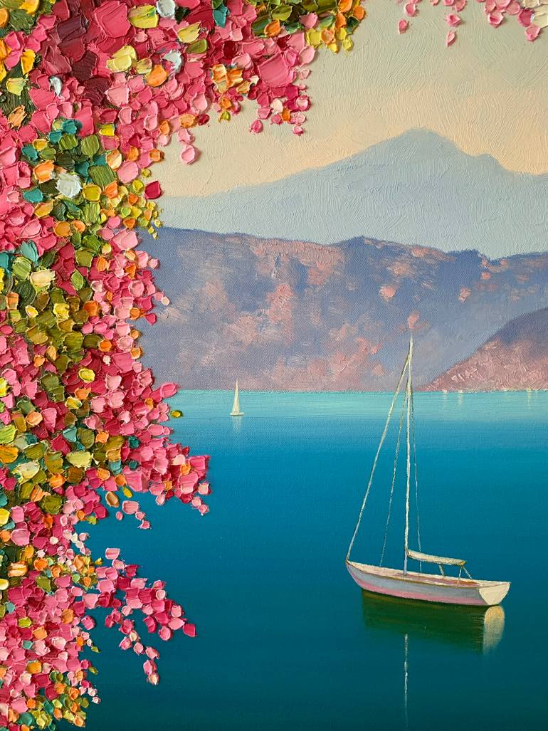 Original Impressionism Seascape Painting by Maryat Shurukhova