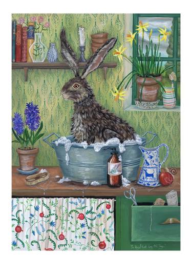 Print of Folk Animal Paintings by EMILY WOODARD