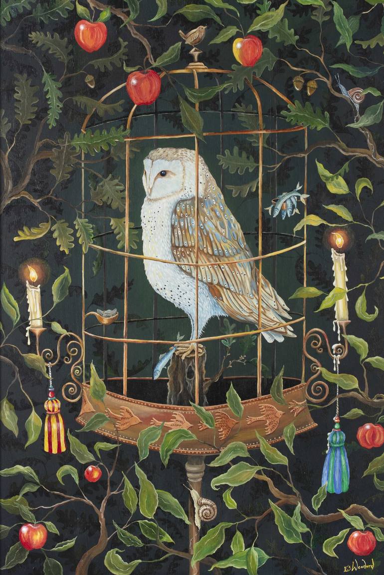 Original Surrealism Nature Paintings by Emily Woodard