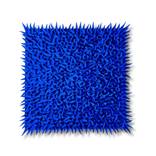 Blue Spikes Clay Wall Sculpture. The Desire to be in Control #23 by Natasha Kanevski