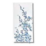 Whimsical impermanence, blue #7. Clay Wall sculpture on canvas. by Natasha Kanevski