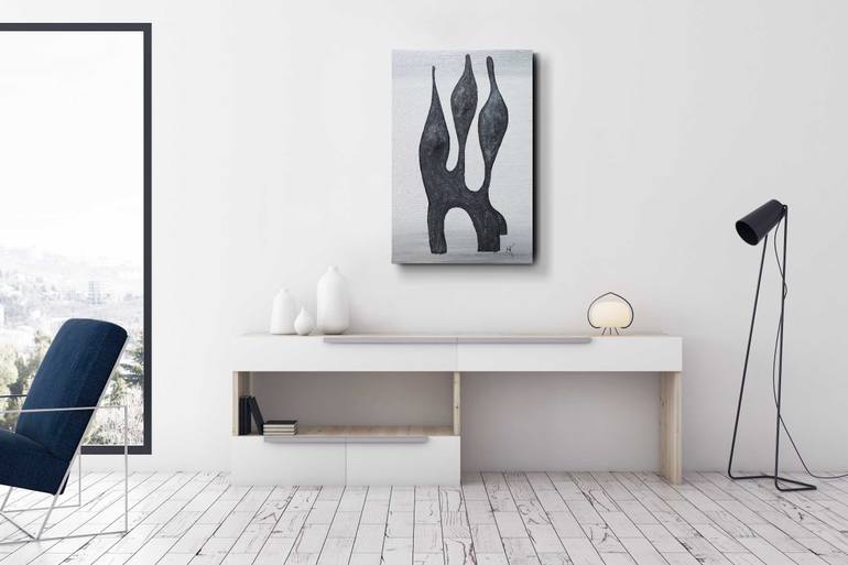 Original Minimalism Abstract Painting by Natasha Kanevski