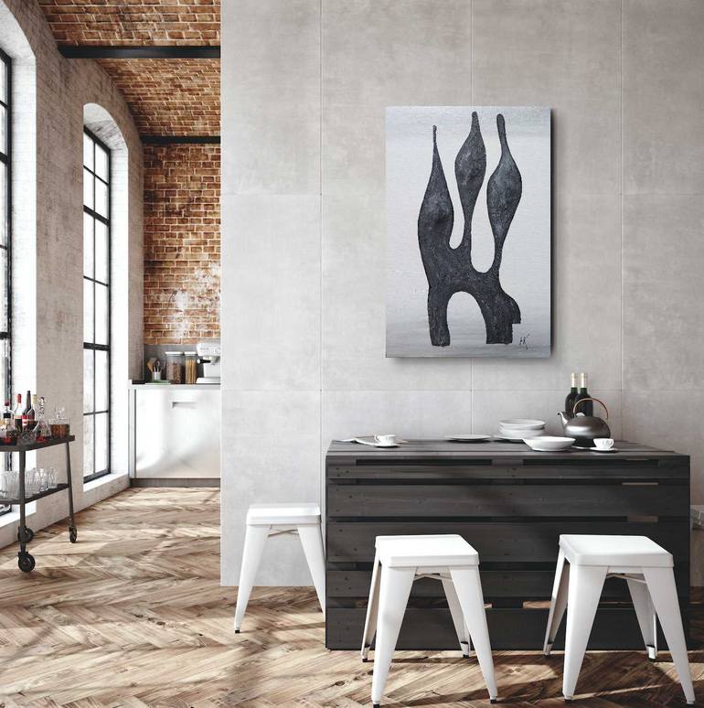 Original Minimalism Abstract Painting by Natasha Kanevski