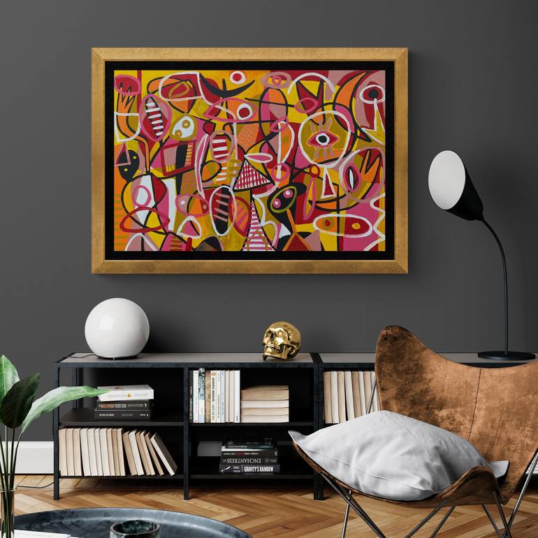 Original Abstract Expressionism Abstract Painting by Enrique Pichardo