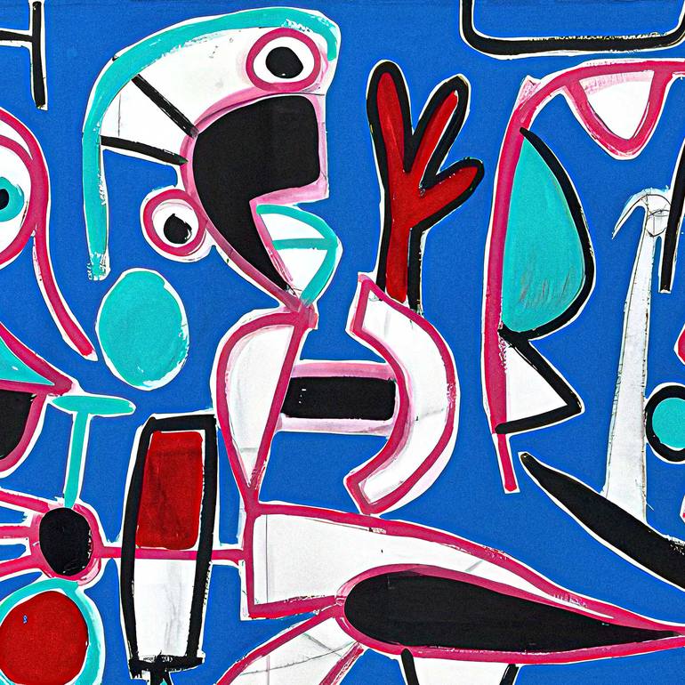 Original Abstract Expressionism Abstract Painting by Enrique Pichardo