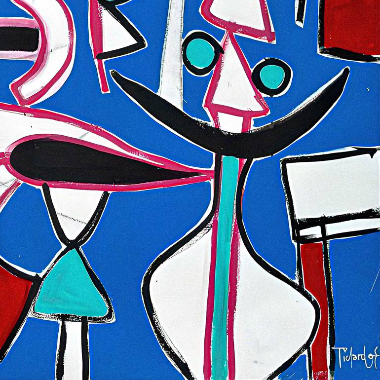 Original Abstract Expressionism Abstract Painting by Enrique Pichardo