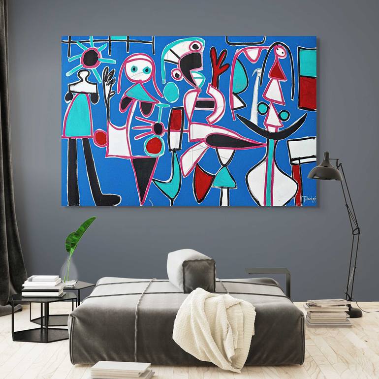 Original Abstract Expressionism Abstract Painting by Enrique Pichardo